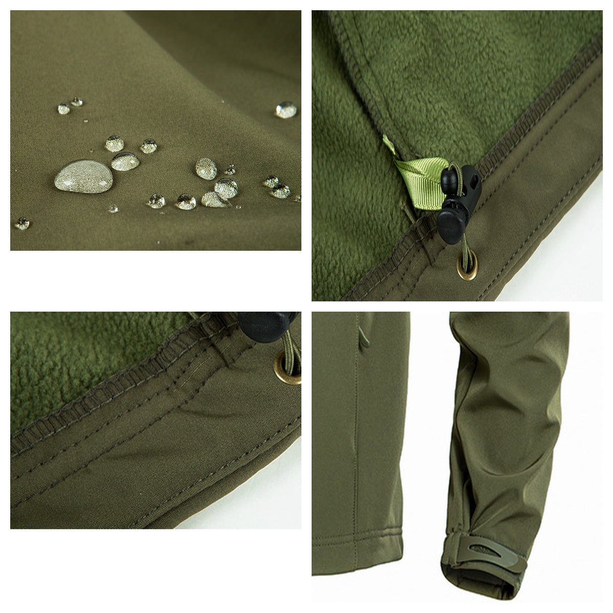 Herren-Taktik-Softshelljacke mit Fleecefutter