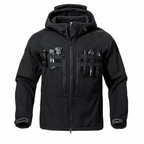 Herren-Fleece-gefütterte Softshelljacke – winddichte Kapuzenjacke für Outdoor- und taktische Einsätze