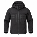 Herren-Fleece-gefütterte Softshelljacke – winddichte Kapuzenjacke für Outdoor- und taktische Einsätze