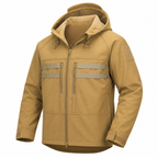 Herren-Fleece-gefütterte Softshelljacke – winddichte Kapuzenjacke für Outdoor- und taktische Einsätze