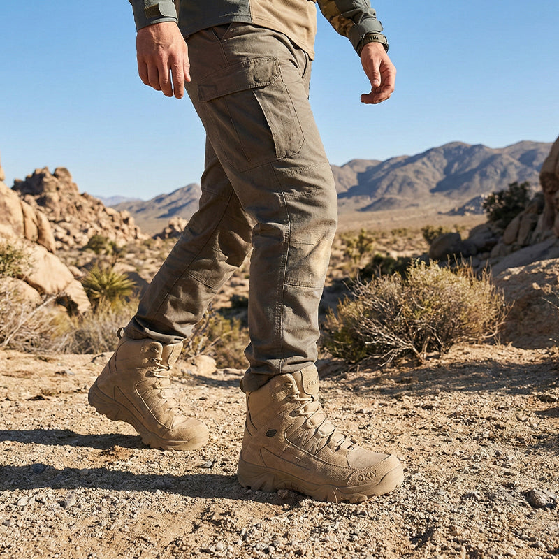 Leichte taktische Militär-Outdoorstiefel für Herren mit hohem Schaft