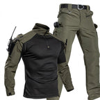Herren-Taktik-Kampfuniform-Set – wasserdichtes Outdoor-Einsatzhemd und -hose für Training, Wandern und Feldeinsatz