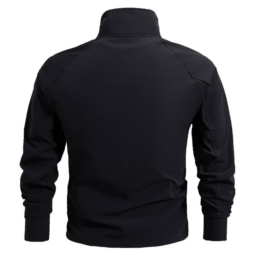Taktisches Herren-Kampfshirt mit 1/4-Reißverschluss, schnelltrocknend, elastisch und als Pullover tragbar