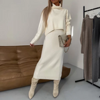 Nicole | Conjunto de invierno tejido cálido y acogedor para mujer