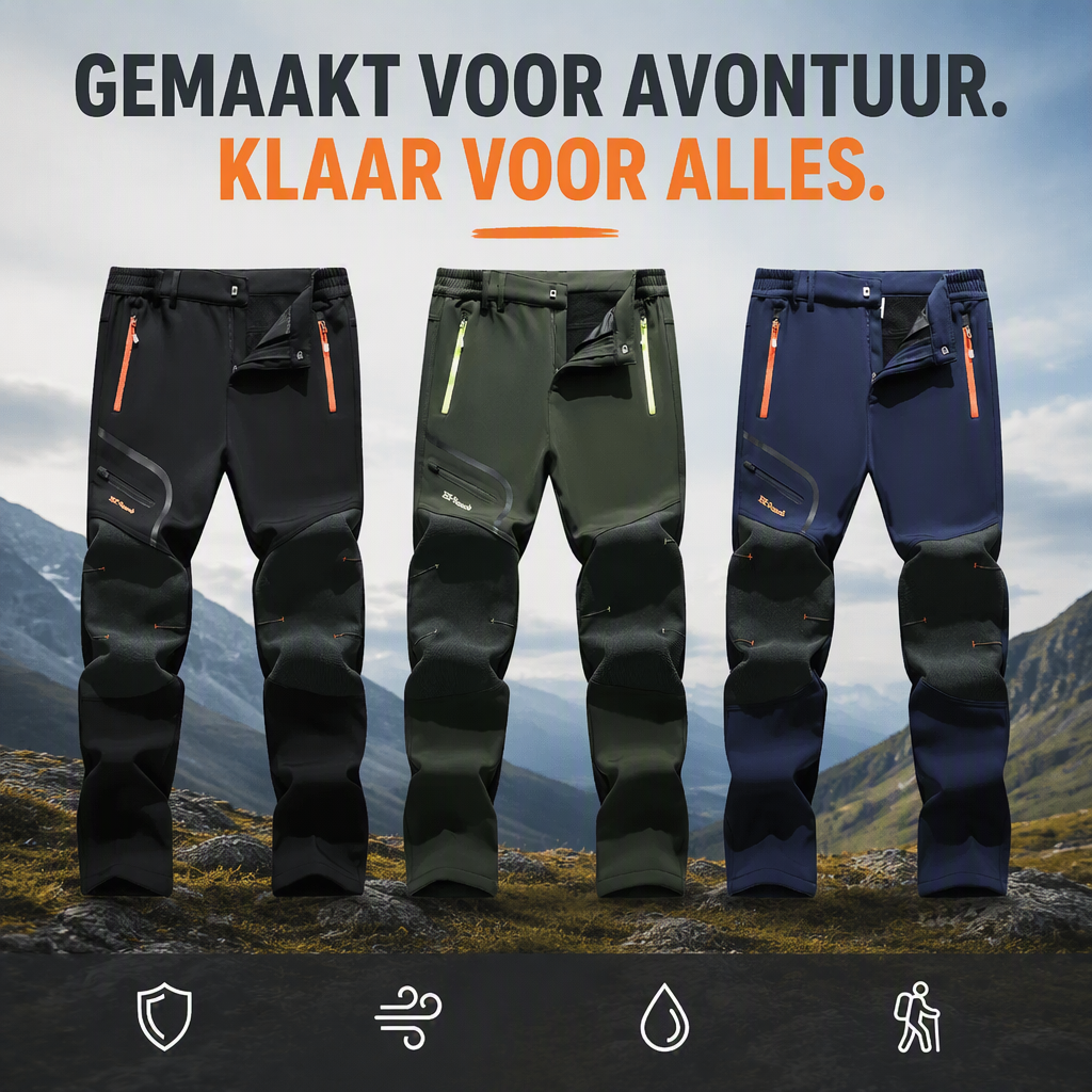 BergFlex – Thermo Outdoor Wandelbroek voor Heren