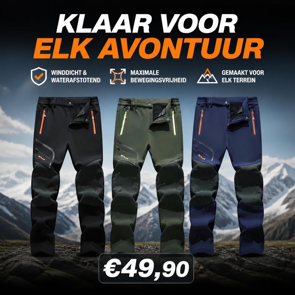 BergFlex – Thermo Outdoor Wandelbroek voor Heren