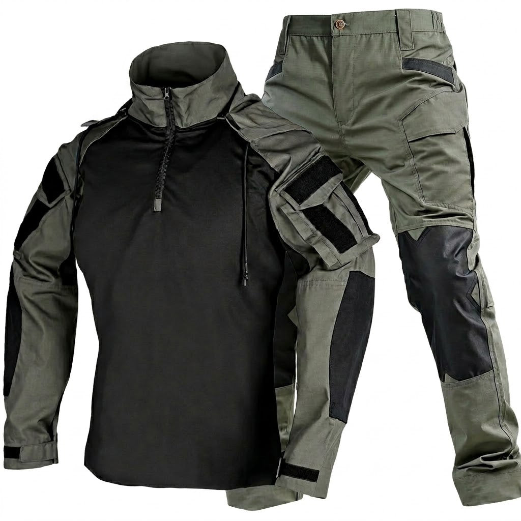 Taktisches Uniform-Set für Herren – schnell trocknendes Combat-Hoodie-Shirt und strapazierfähige Utility-Hose