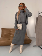Nicole | Conjunto de invierno tejido cálido y acogedor para mujer
