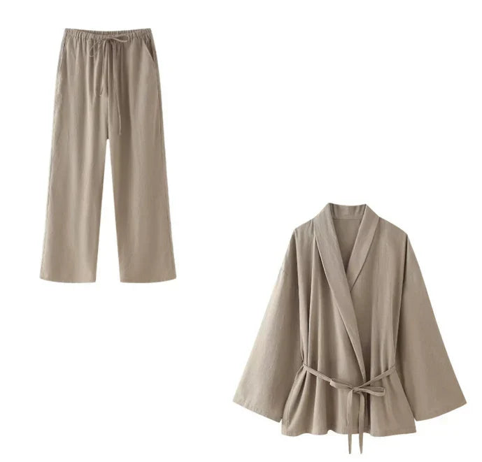 Conjunto de kimono tradicional elegante Himari