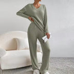 CLAIRE | Elegante conjunto de dos piezas de canalé
