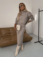 Nicole | Conjunto de invierno tejido cálido y acogedor para mujer