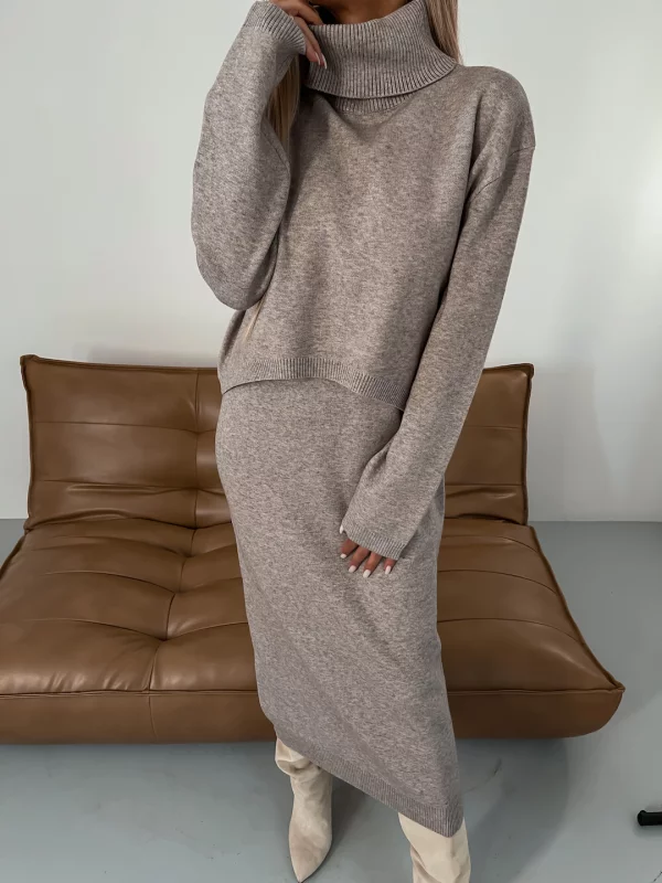 Nicole | Conjunto de invierno tejido cálido y acogedor para mujer