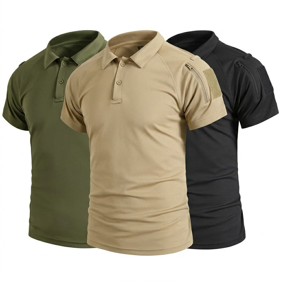 Taktische Poloshirts im 3er-Pack – Schnelltrocknend