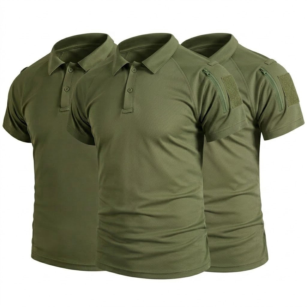 Taktische Poloshirts im 3er-Pack – Schnelltrocknend