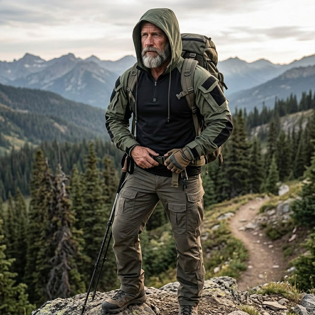 CombatEdge™ – Taktisches Langarmshirt mit Kapuze für Herren