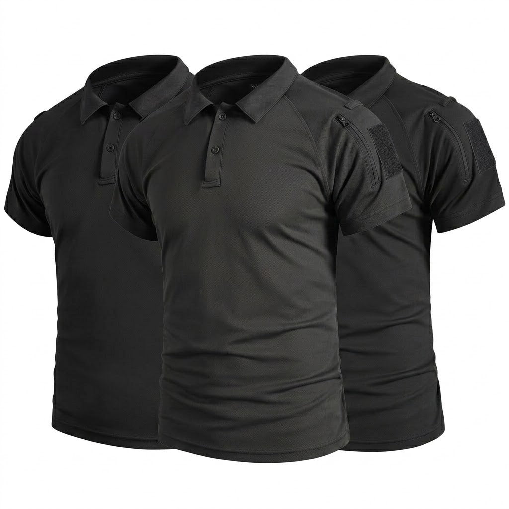 Taktische Poloshirts im 3er-Pack – Schnelltrocknend