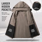 Herren-Taktik-Softshelljacke mit Cargohose – strapazierfähiges Outdoor-Arbeitsbekleidungsset mit mehreren Taschen