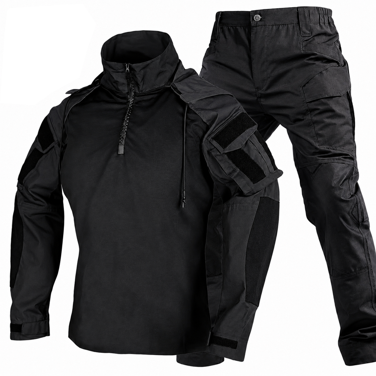 Taktisches Uniform-Set für Herren – schnell trocknendes Combat-Hoodie-Shirt und strapazierfähige Utility-Hose