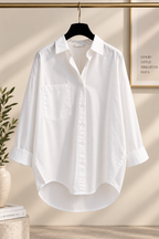 FRANZISKA | ELEGANTE CONJUNTO DE 3 PIEZAS CON CAMISA, SUÉTER Y PANTALONES DE PIERNA ANCHA
