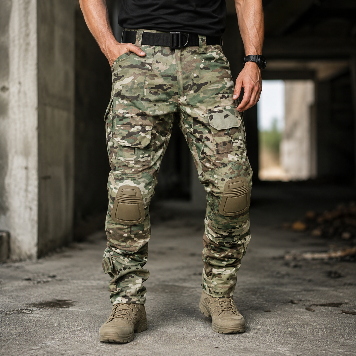 G3 Pro Gevechtsbroek met Kniebeschermers – Ripstop Tactische Camouflagebroek