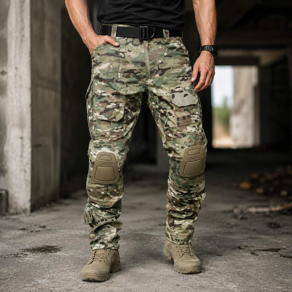 G3 Pro Gevechtsbroek met Kniebeschermers – Ripstop Tactische Camouflagebroek