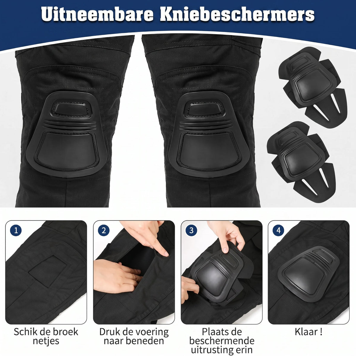 G3 Pro Gevechtsbroek met Kniebeschermers – Ripstop Tactische Camouflagebroek