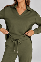 NOVA | Elegante conjunto de 2 piezas con camiseta de manga larga