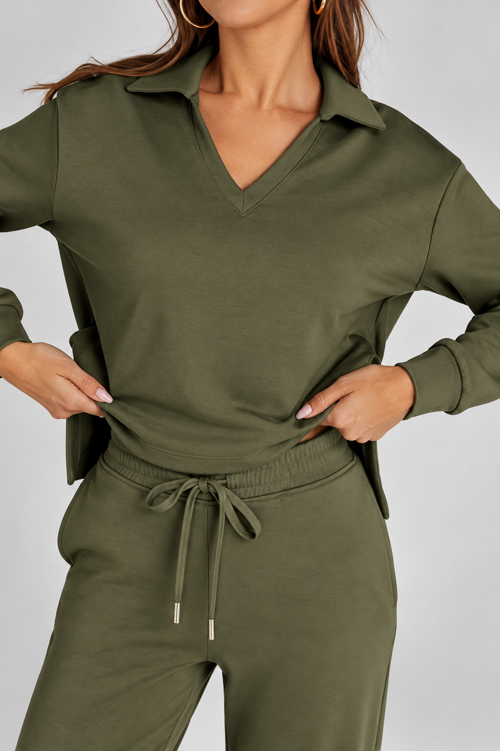 NOVA | Elegante conjunto de 2 piezas con camiseta de manga larga