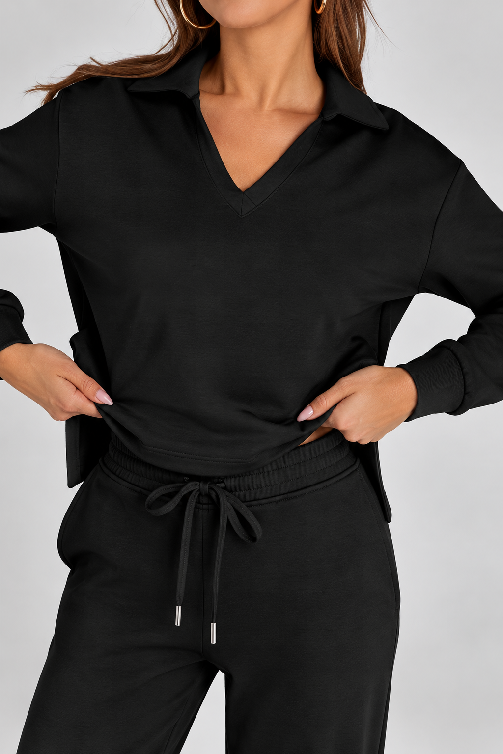 NOVA | Elegante conjunto de 2 piezas con camiseta de manga larga