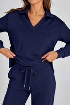 NOVA | Elegante conjunto de 2 piezas con camiseta de manga larga