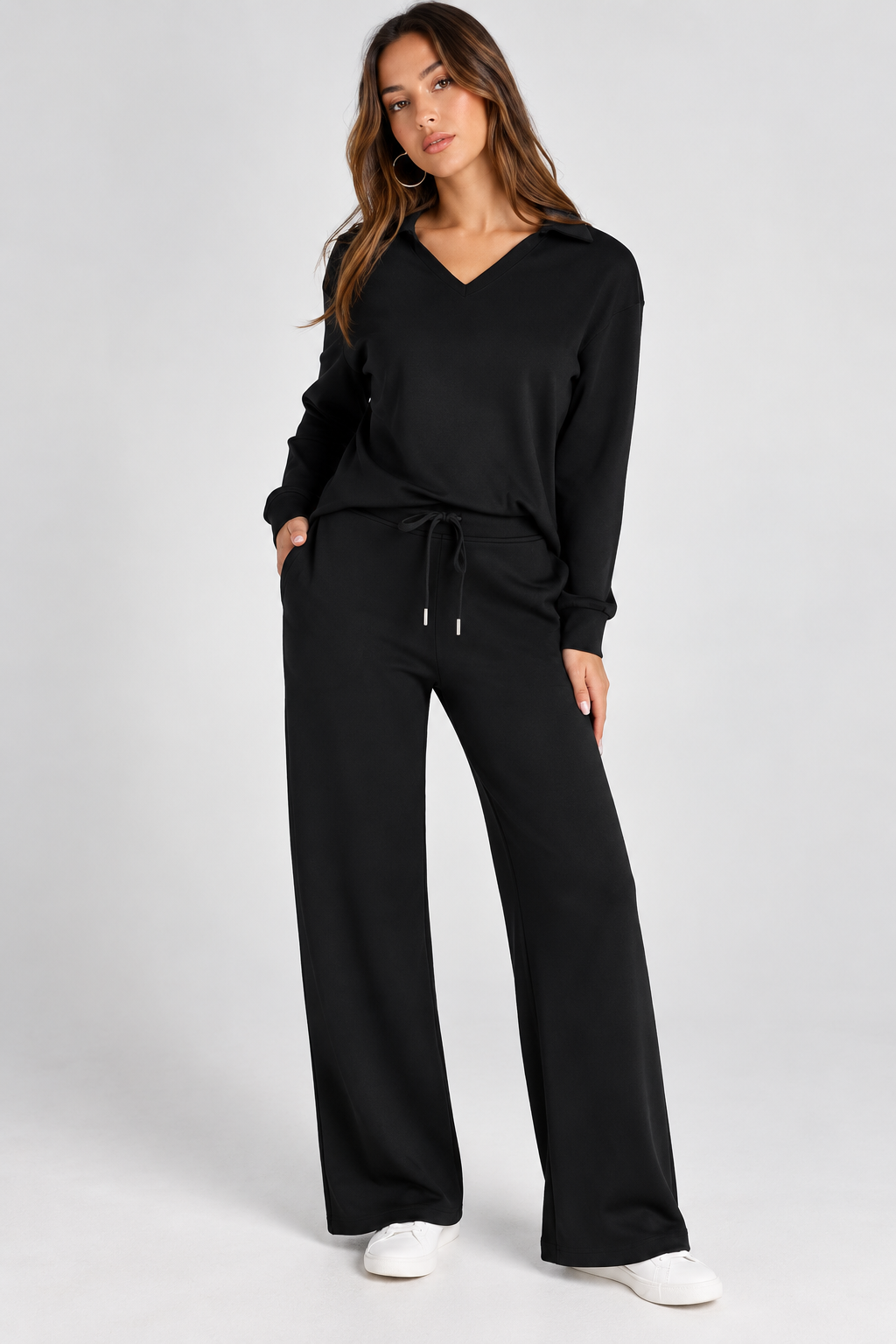 NOVA | Elegante conjunto de 2 piezas con camiseta de manga larga