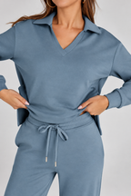 NOVA | Elegante conjunto de 2 piezas con camiseta de manga larga