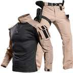 Herren-Taktik-Kampfuniform-Set – wasserdichtes Outdoor-Einsatzhemd und -hose für Training, Wandern und Feldeinsatz
