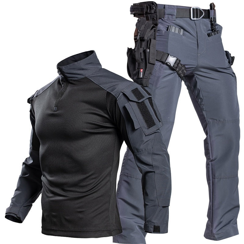 Herren-Taktik-Kampfuniform-Set – wasserdichtes Outdoor-Einsatzhemd und -hose für Training, Wandern und Feldeinsatz