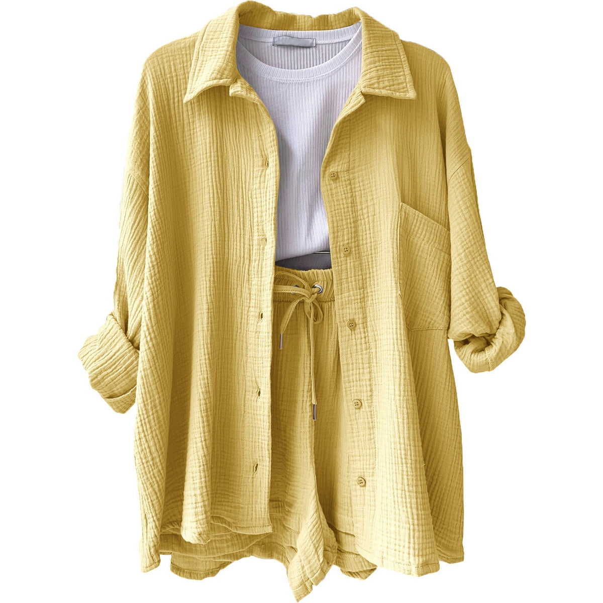 LEONIE | Conjunto de algodón cómodo para looks relajados de diario