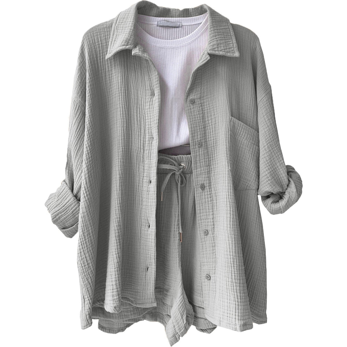 LEONIE | Conjunto de algodón cómodo para looks relajados de diario