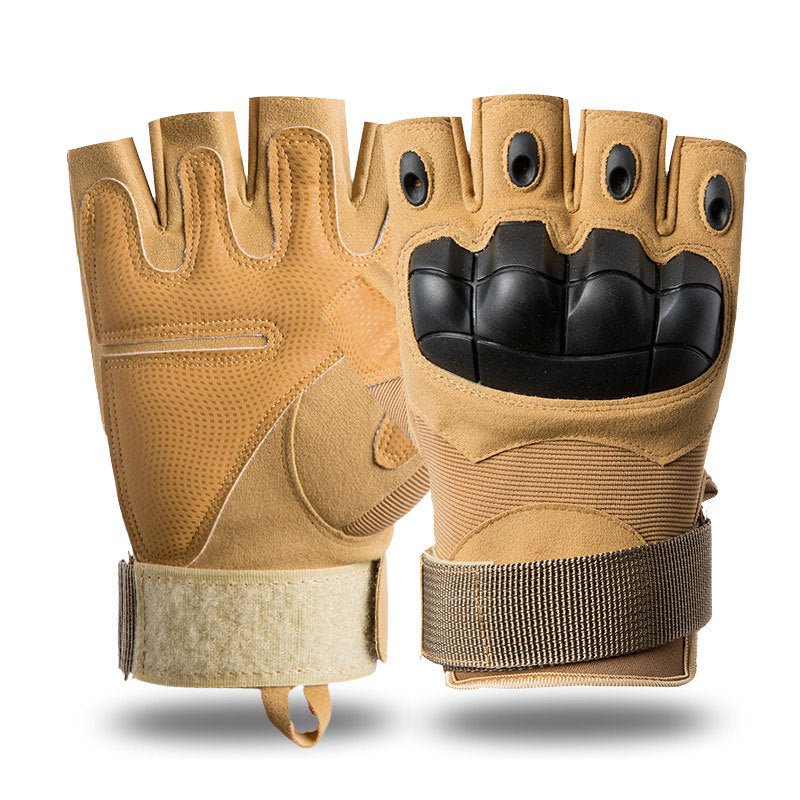 GripForce™ – Fingerlose taktische Handschuhe mit Knöchelschutz