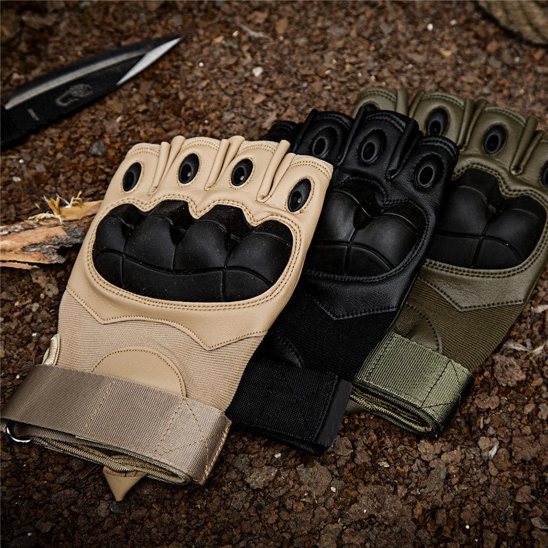 GripForce™ – Fingerlose taktische Handschuhe mit Knöchelschutz