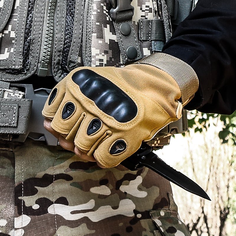 GripForce™ – Fingerlose taktische Handschuhe mit Knöchelschutz