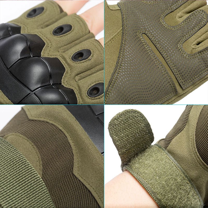 GripForce™ – Fingerlose taktische Handschuhe mit Knöchelschutz