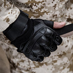 GripForce™ – Fingerlose taktische Handschuhe mit Knöchelschutz