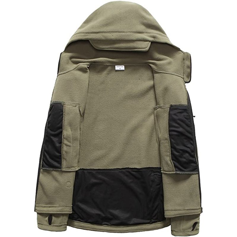 Archon Warme taktische Militärjacke mit Fleecefutter und Kapuze