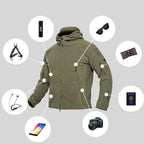 Archon Warme taktische Militärjacke mit Fleecefutter und Kapuze