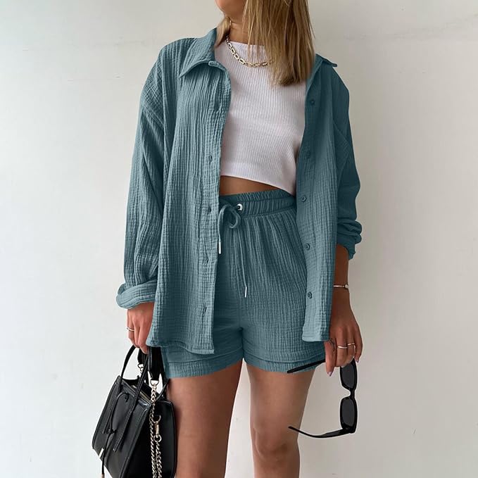 LEONIE | Conjunto de algodón cómodo para looks relajados de diario