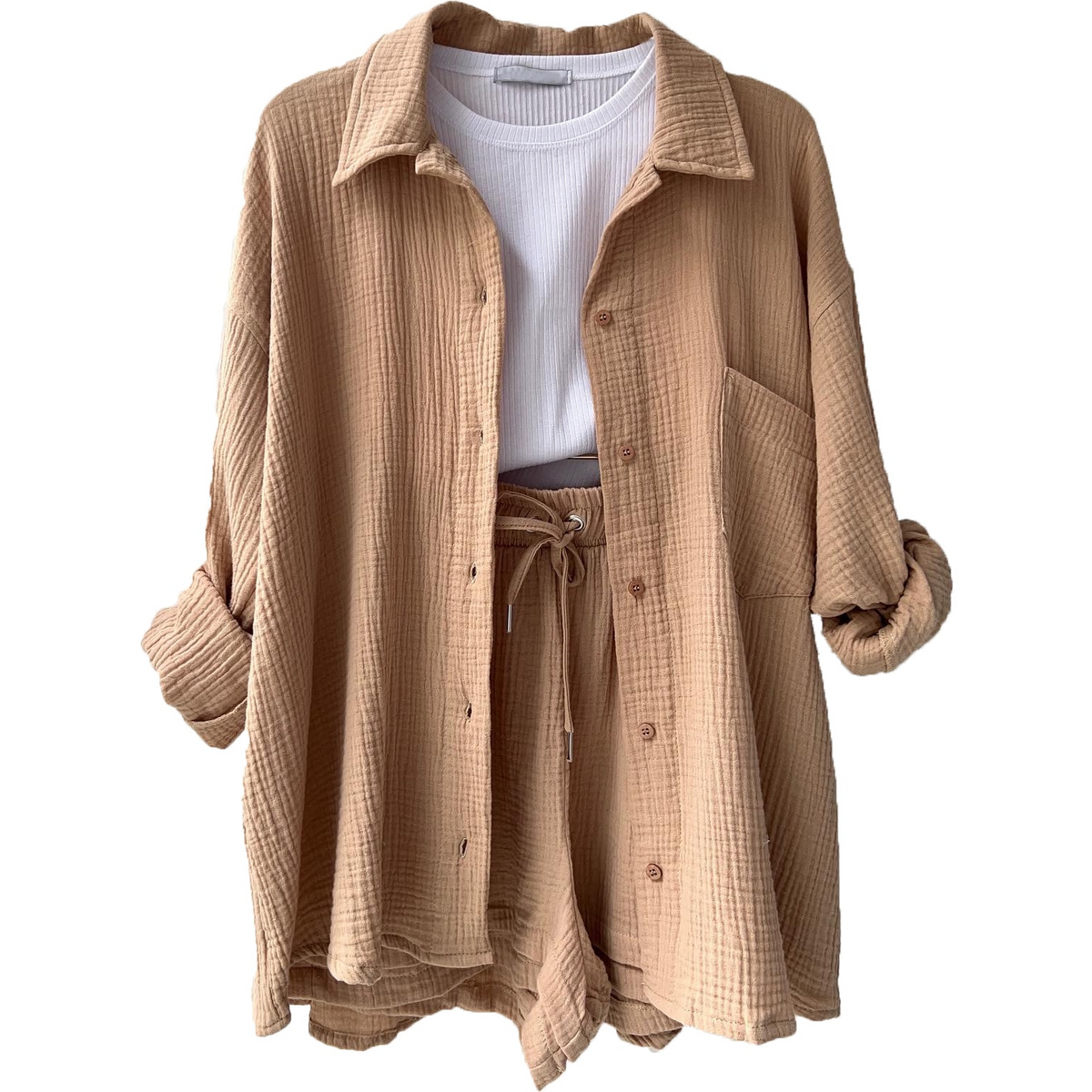 LEONIE | Conjunto de algodón cómodo para looks relajados de diario