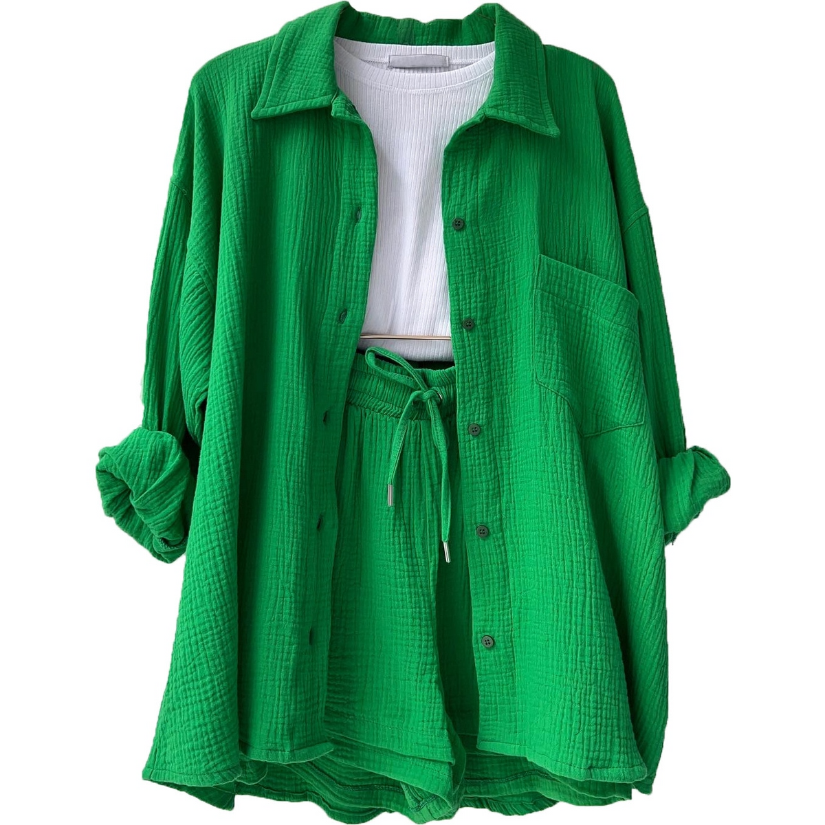 LEONIE | Conjunto de algodón cómodo para looks relajados de diario