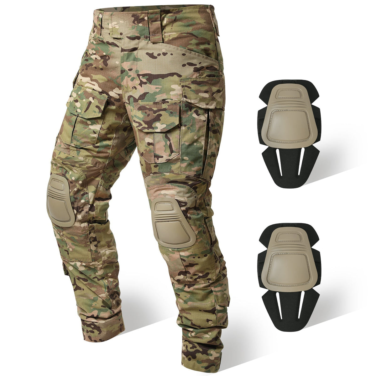G3 Pro Kampfhose mit Kniepolstern – Strapazierfähige taktische Tarnhose aus Ripstop-Gewebe