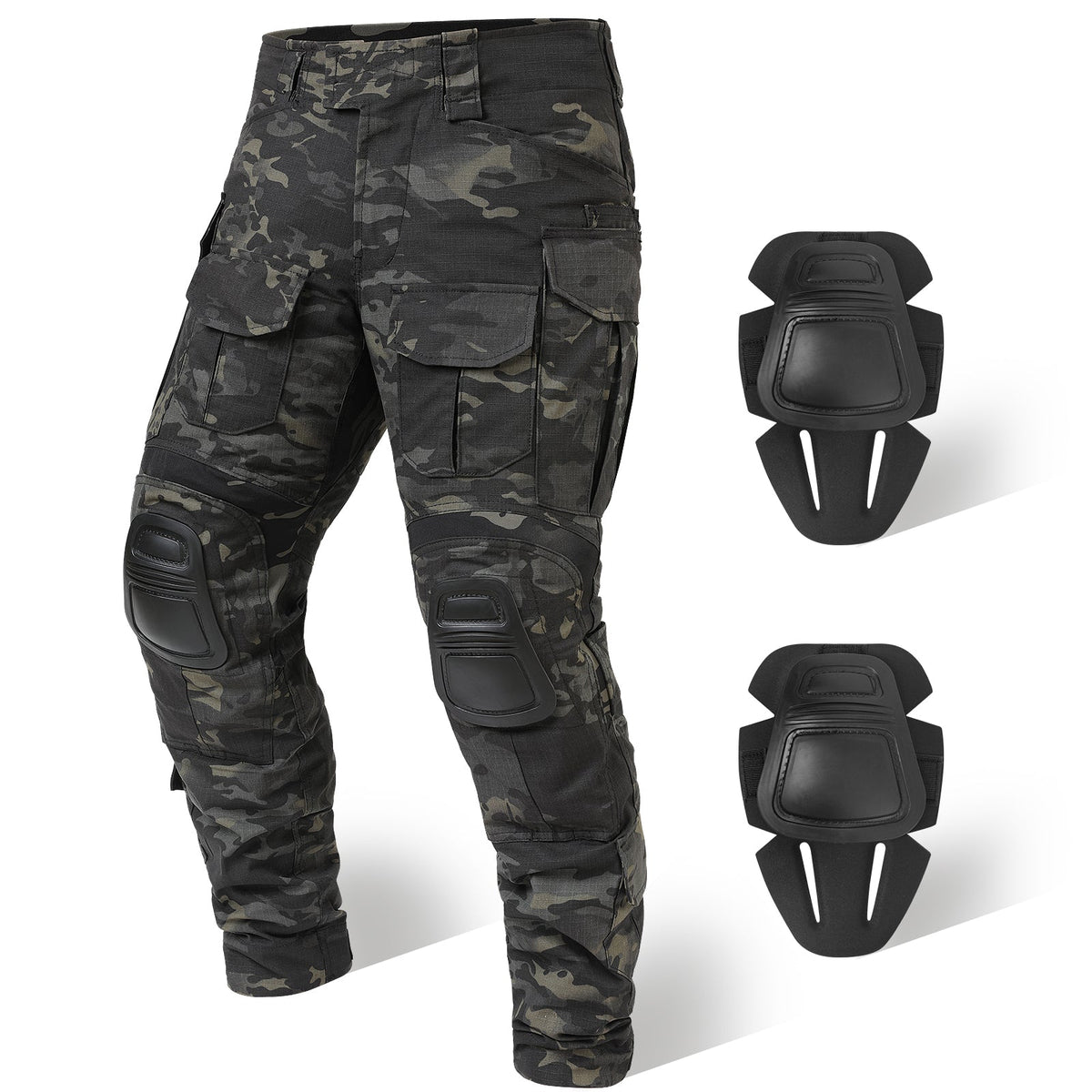 G3 Pro Kampfhose mit Kniepolstern – Strapazierfähige taktische Tarnhose aus Ripstop-Gewebe