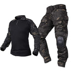 Herren-G3-Pro-Set für taktische Kampfuniformen – dunkle Tarnausrüstung