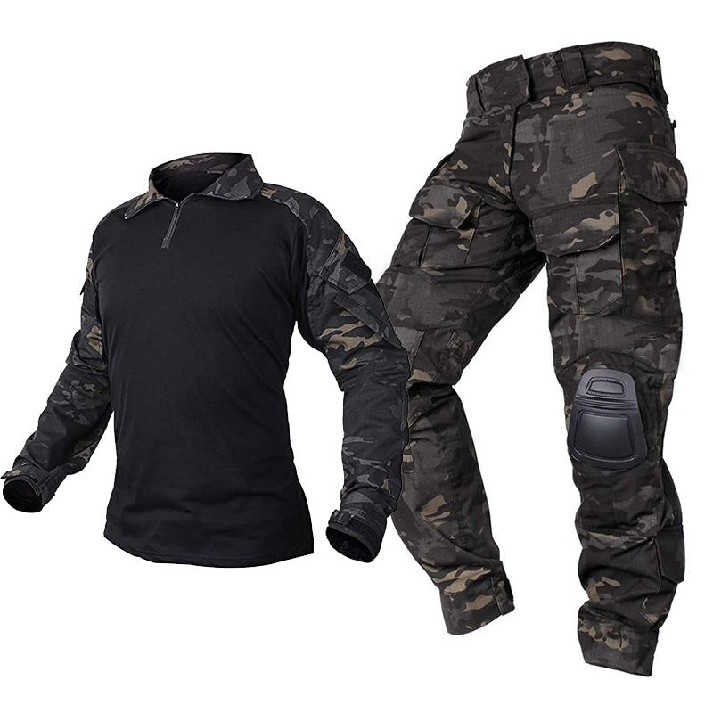 Herren-G3-Pro-Set für taktische Kampfuniformen – dunkle Tarnausrüstung